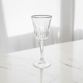 RCR Timeless 6'lı 230 ml Platin Rimli Kadeh Seti