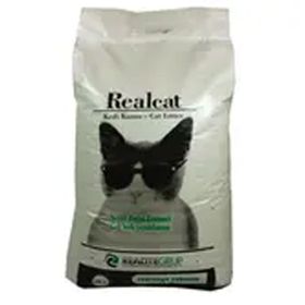 Real Cat 20 lt Marsilya Sabunu Kokulu Topaklaşan Bentonit Kedi Kumu