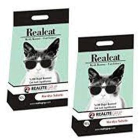 Real Cat 2x10 lt Sabunlu Topaklanan Bentonit Kedi Kumu