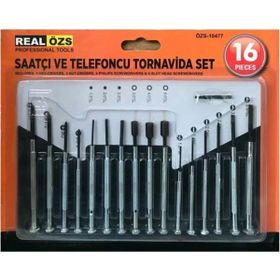 Real Özs 16 Parça Saatçı ve Telefoncu Tornavida Seti