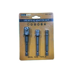 Real Özs ÖZS-1005 3 Parça Bits Uç Adaptör Seti