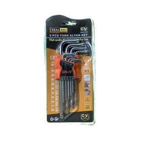 Real Özs ÖZS-9009 9 Parça Uzun Tork Alyan Set