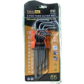 Real Özs ÖZS-9009 9 Parça Uzun Tork Alyan Set