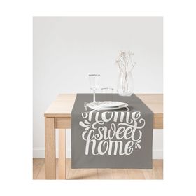 RealHomes 309 Home Sweet Home Dijital Baskılı Dekoratif Süet Runner