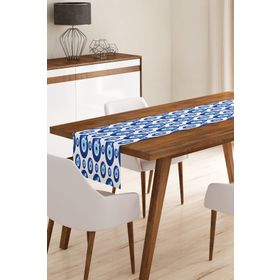 Realhomes 3706Nazar Boncuğu Motifli Dijital Baskılı Modern Runner