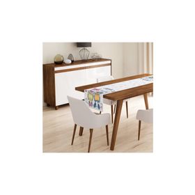 Realhomes 3863 Damask Motifli Modern Runner Runner