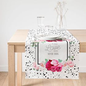 Realhomes A True Love Story Baskılı Dijital Baskılı Süet Runner
