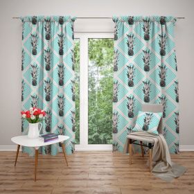 RealHomes Ananas Desenli Dijital Baskılı 3D 140x220 cm Masa Örtüsü