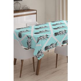 RealHomes Ananas Resimli Dijital Baskılı 3D 140x180 cm Masa Örtüsü