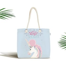 RealHomes Baby Shower Unicorn At Tasarımlı Kumaş Bebek Çantası