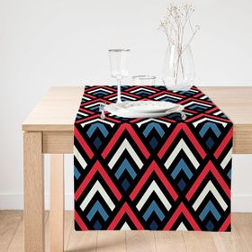 Realhomes Baklava Desenli Renkli Modern Süet Runner