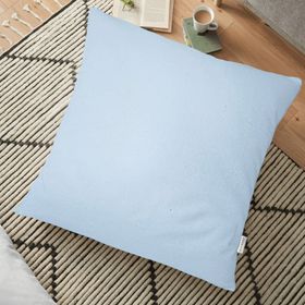RealHomes Bebek Mavi Dijital Baskılı Dekoratif 70x70 cm Yer Minderi