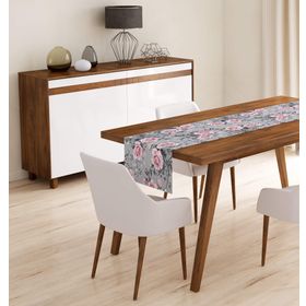 RealHomes Çiçek Desenli Dijital Baskılı Özel Tasarım Runner