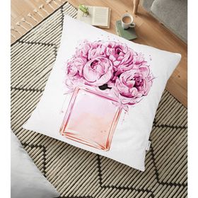 RealHomes Coco Parfüm Tasarımlı Dijital Baskılı Modern 70x70 cm Yer Minderi