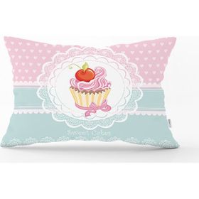RealHomes Cup Cake Dijital Baskılı Dekoratif Yastık Kırlent Kılıfı