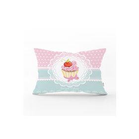RealHomes Cup Cake Dijital Baskılı Dekoratif Yastık Kırlent Kılıfı