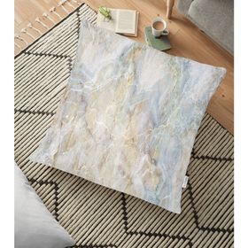 RealHomes Dekoratif Mermer Zeminli Dijital Baskılı 70x70 cm Yer Minderi