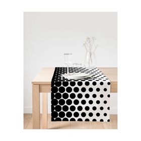 Realhomes Dijital Baskılı Geometrik Desen Süet Runner