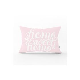 RealHomes DIK-324 Home Sweet Home Dijital Baskılı Dekoratif Dikdörtgen Kırlent Kılıfı