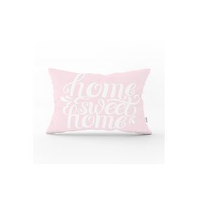 RealHomes DIK-324 Home Sweet Home Dijital Baskılı Dekoratif Dikdörtgen Kırlent Kılıfı