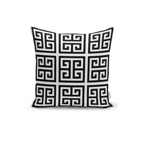 RealHomes DIK-3375 Özel Tasarım Crafts Motifli Dijital Baskılı Dekoratif Dikdörtgen Kırlent Kılıfı