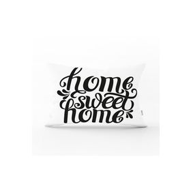RealHomes DIK-606 Home Sweet Home Dijital Baskılı Dekoratif Dikdörtgen Kırlent Kılıfı
