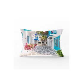 RealHomes DIK-771 Çiçek Temalı Dijital Baskılı Dekoratif Dikdörtgen Kırlent Kılıfı