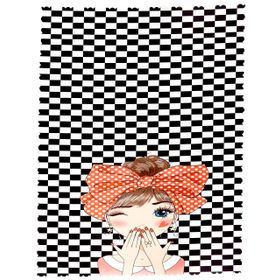RealHomes Fashion Girl Dijital Baskılı 3D 140x180 cm Masa Örtüsü