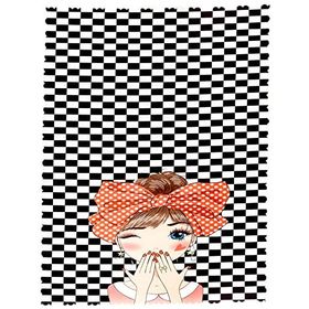 RealHomes Fashion Girl Dijital Baskılı 3D 140x180 cm Masa Örtüsü