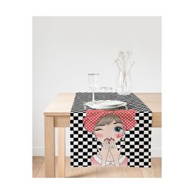 Realhomes Fashion Girl Dijital Baskılı Özel Tasarım Süet Runner