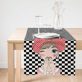 Realhomes Fashion Girl Dijital Baskılı Özel Tasarım Süet Runner