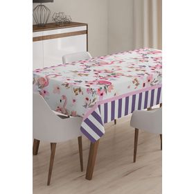 RealHomes Flamingo Desenli Dijital Baskılı 3D 140x180 cm Masa Örtüsü