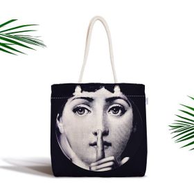 RealHomes Fornasetti Profumi: Scented Candle Modern Fermuarlı Kumaş Çanta
