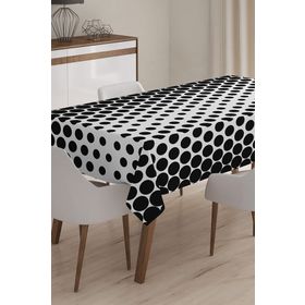RealHomes Geometrik Desenli Dijital Baskılı 140x220 cm Masa Örtüsü