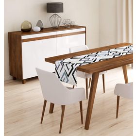 RealHomes Geometrik Desenli Dijital Baskılı Özel Tasarım Runner