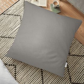 RealHomes Gri Dijital Baskılı Dekoratif 70x70 cm Yer Minderi