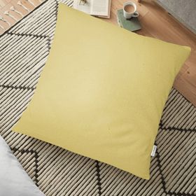 RealHomes Hardal Renkli Dijital Baskılı Dekoratif 70x70 cm Yer Minderi