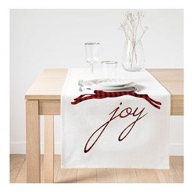 Realhomes Joy Ekosa Geyik Desenli Dekoratif Süet Runner