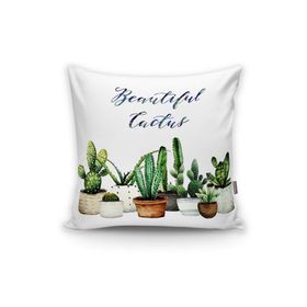 Realhomes K2033 Beatiful Cactus Baskılı Dijital Yastık Kırlent Kılıfı