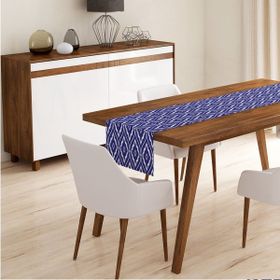RealHomes K2078 Mavi Etnik Motifli Dijital Baskılı Modern Kırlent Kılıfı