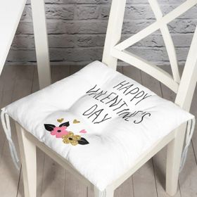 RealHomes K2126 Happy Valentınes Day Yazılı Dijital Baskılı Kırlent Kılıfı