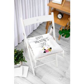 RealHomes K2126 Happy Valentınes Day Yazılı Dijital Baskılı Kırlent Kılıfı