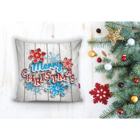 RealHomes K218 Merry Christmas Dijital Baskılı Modern Kırlent Kılıfı