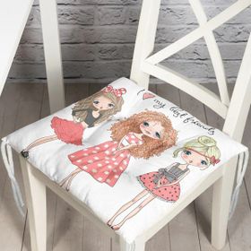 RealHomes K2183 Best Friends Temalı Dijital Baskılı Modern Kırlent Kılıfı