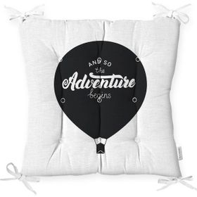 RealHomes K2276 Adventure Balon Resimli Dijital Baskılı Dekoratif Kırlent Kılıfı
