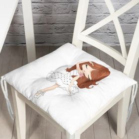 RealHomes K2326 Fashion Girl Desenli Dekoratif Kırlent Kılıfı