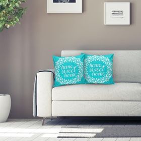 RealHomes K235 Home Sweet Home Dijital Baskılı Dekoratif Kırlent Kılıfı
