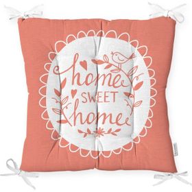 RealHomes K235 Home Sweet Home Dijital Baskılı Dekoratif Kırlent Kılıfı