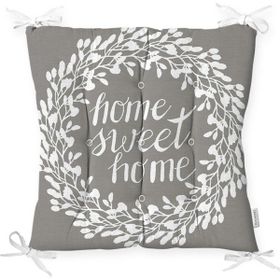 RealHomes K235 Home Sweet Home Dijital Baskılı Dekoratif Kırlent Kılıfı