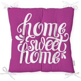 RealHomes K235 Home Sweet Home Dijital Baskılı Dekoratif Kırlent Kılıfı